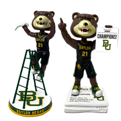 Baylor Bears 2021 NCAA Men's Basketball National Champions Bobbleheads (ONLINE ORDER ONLY)