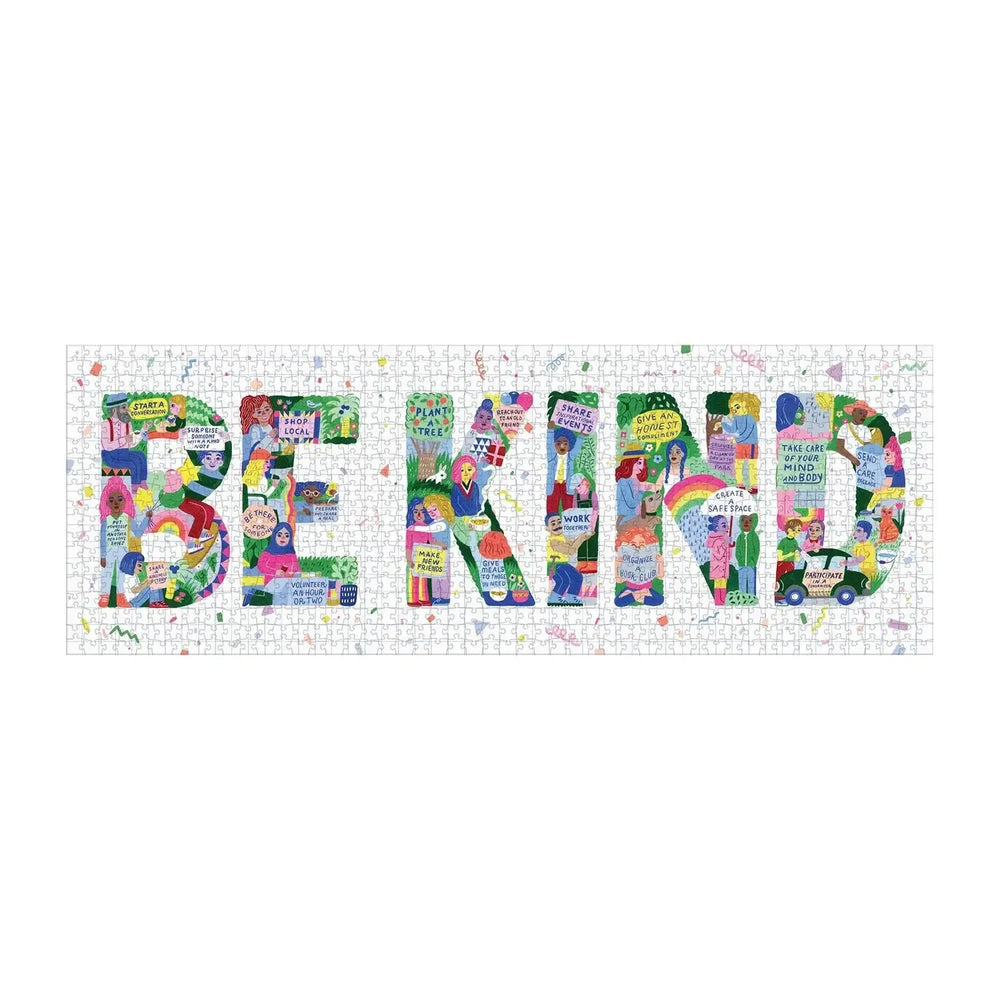 Be Kind 1000 Piece Panoramic Jigsaw Puzzle Galison