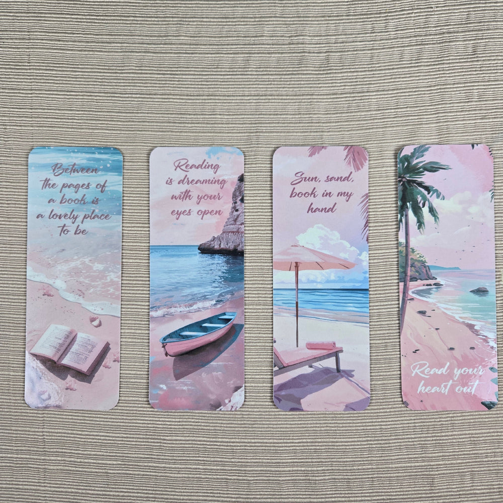 Beach Setting with Reading Quotes Bookmark (ONLINE ORDER ONLY)