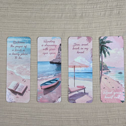 Beach Setting with Reading Quotes Bookmark (ONLINE ORDER ONLY)