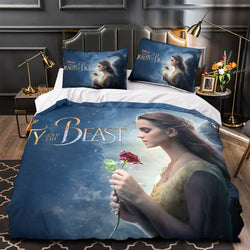 Beauty and the Beast Bedding Set Quilt Duvet Cover Without Filler (Online Order Only)