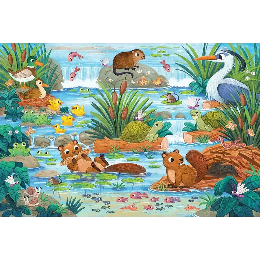 Beaver & Friends 35 Piece Floor Jigsaw Puzzle Cobble Hill (ONLINE ORDER ONLY)