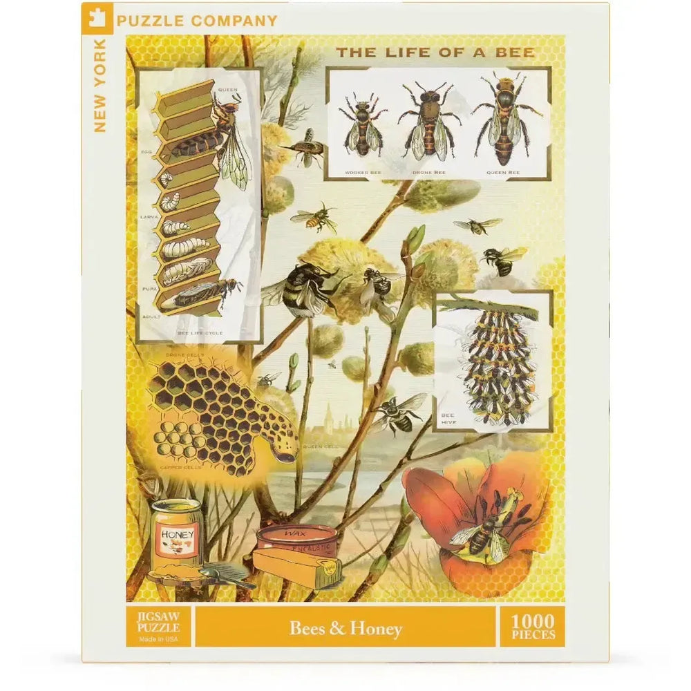 Bees & Honey 1000 Piece Jigsaw Puzzle NYPC (ONLINE ORDER ONLY)