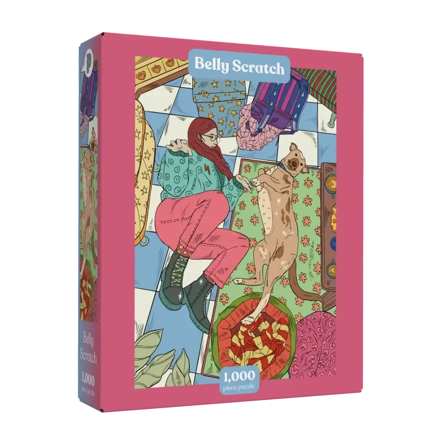 Belly Scratch 1000 Piece Jigsaw Puzzle Puzzledly (ONLINE ORDER ONLY)
