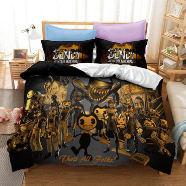Bendy And The Ink Machine Bedding Set Duvet Covers (Online Order Only)