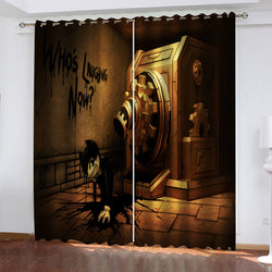 Bendy and the ink machine Curtains Blackout Window Treatments Drapes (Online Order Only)