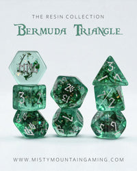 PRE-ORDER || Bermuda Triangle Resin Dice Set