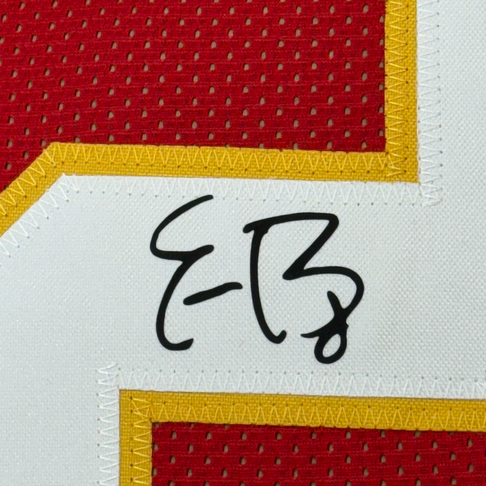 Framed Facsimile Autographed Eric Berry 35x39 Kansas City Red Reprint Laser Auto Football Jersey (ONLINE ORDER ONLY)