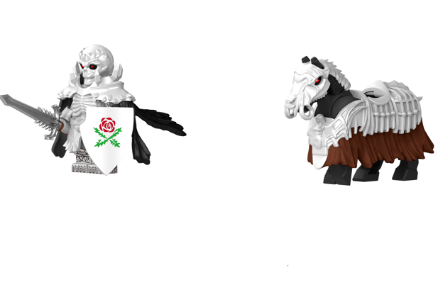 Berserk Series Ghost Skeleton Knight Guts Minifigure – Cursed Warrior Armor