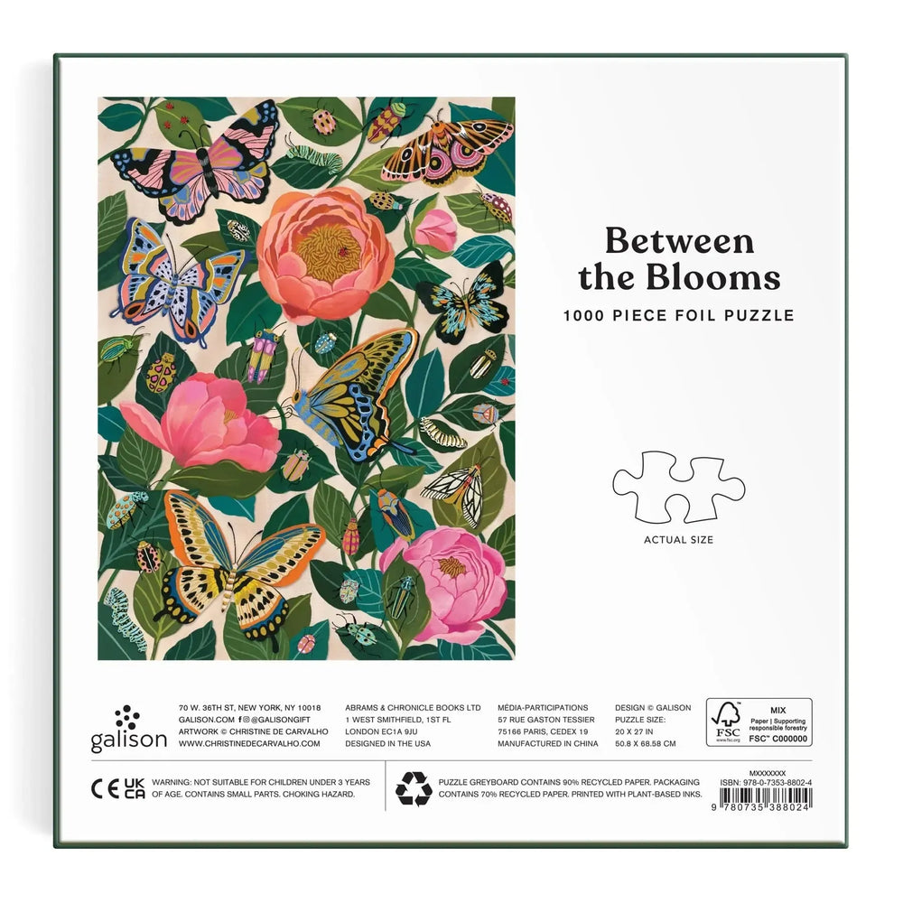 Between the Blooms 1000 Piece Jigsaw Puzzle Galison (ONLINE ORDER ONLY)
