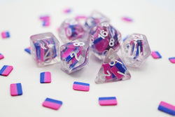 Foam Brain Games Pride Flag RPG Dice Set