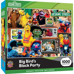 Big Bird's Block Party Sesame Street 1000 Piece Jigsaw Puzzle MasterPieces (ONLINE ORDER ONLY)
