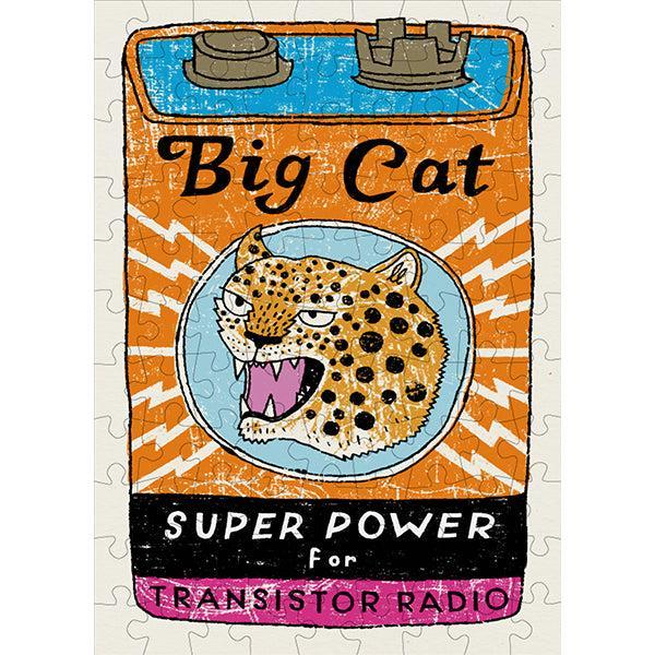 Big Cat Power 99 Piece Mini Jigsaw Puzzle Happily (ONLINE ORDER ONLY)