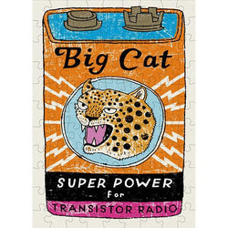Big Cat Power 99 Piece Mini Jigsaw Puzzle Happily (ONLINE ORDER ONLY)