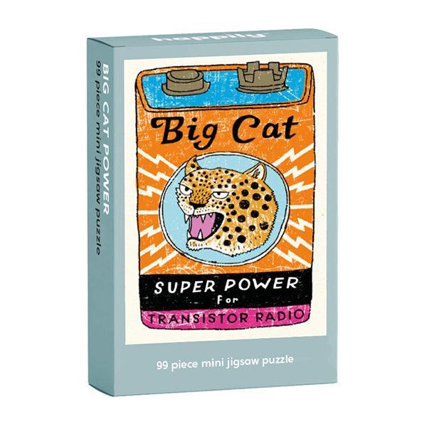 Big Cat Power 99 Piece Mini Jigsaw Puzzle Happily (ONLINE ORDER ONLY)