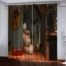 Big Hero 6 Curtains Pattern Blackout Window Drapes (Online Order Only)