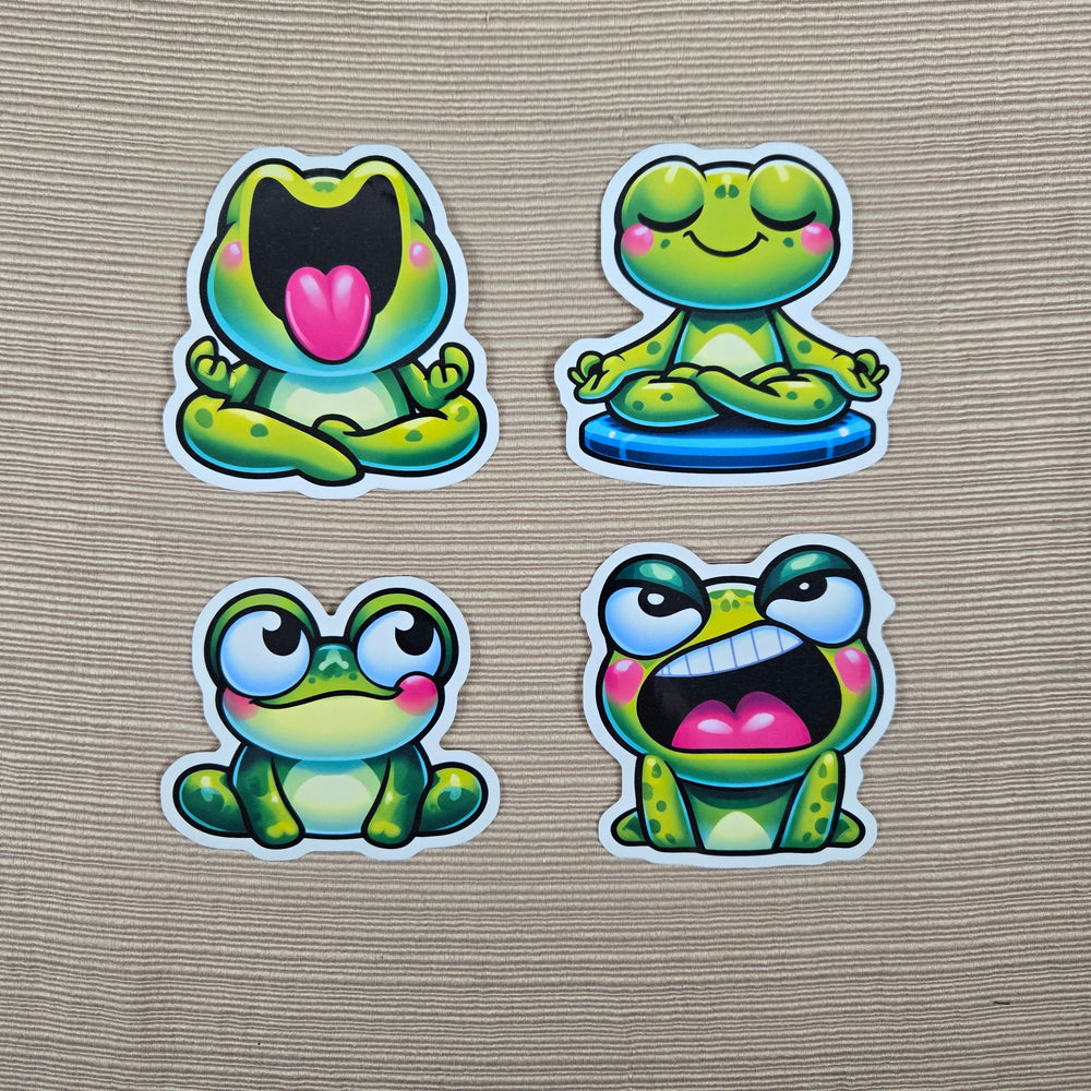 Funny Cute Frog Stickers (ONLINE ORDER ONLY)