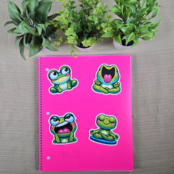 Funny Cute Frog Stickers (ONLINE ORDER ONLY)