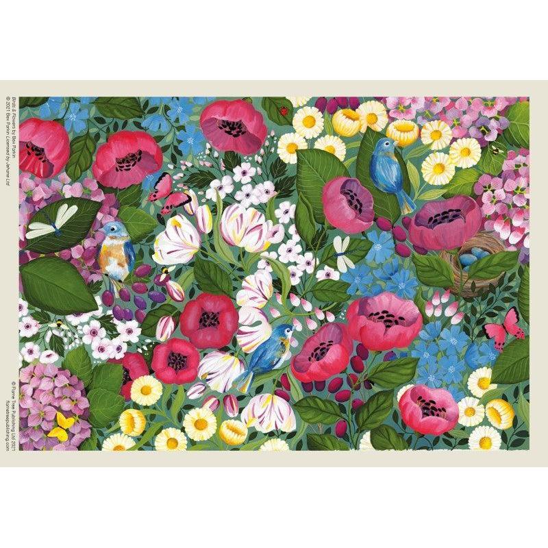 Birds & Flowers by Bex Parkin 1000 Piece Jigsaw Puzzle Flame Tree (ONLINE ORDER ONLY)