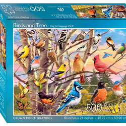 Birds & Tree 500 Piece Soft Touch Jigsaw Puzzle Crown Point (ONLINE ORDER ONLY)
