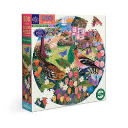 Birds by the Sea 500 Piece Round Jigsaw Puzzle eeBoo (ONLINE ORDER ONLY)