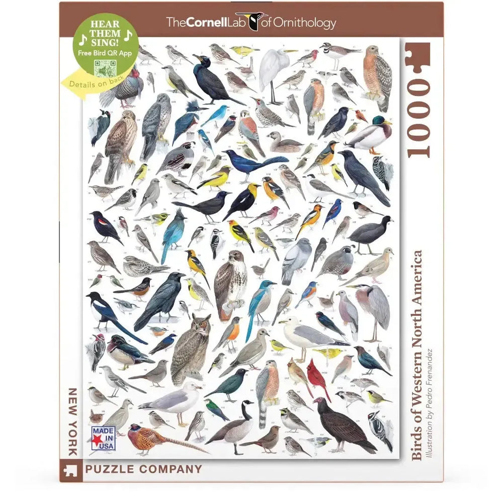 Birds of Western North America 1000 Piece Jigsaw Puzzle NYPC (ONLINE ORDER ONLY)