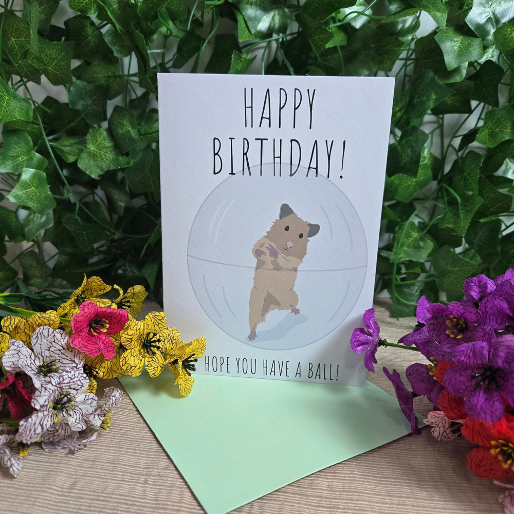 Funny Hamster Birthday Card (ONLINE ORDER ONLY)