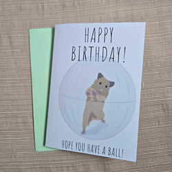 Funny Hamster Birthday Card (ONLINE ORDER ONLY)