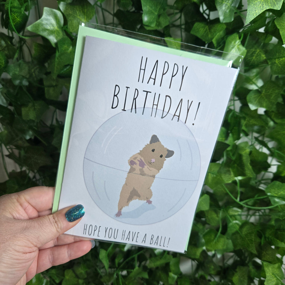 Funny Hamster Birthday Card (ONLINE ORDER ONLY)