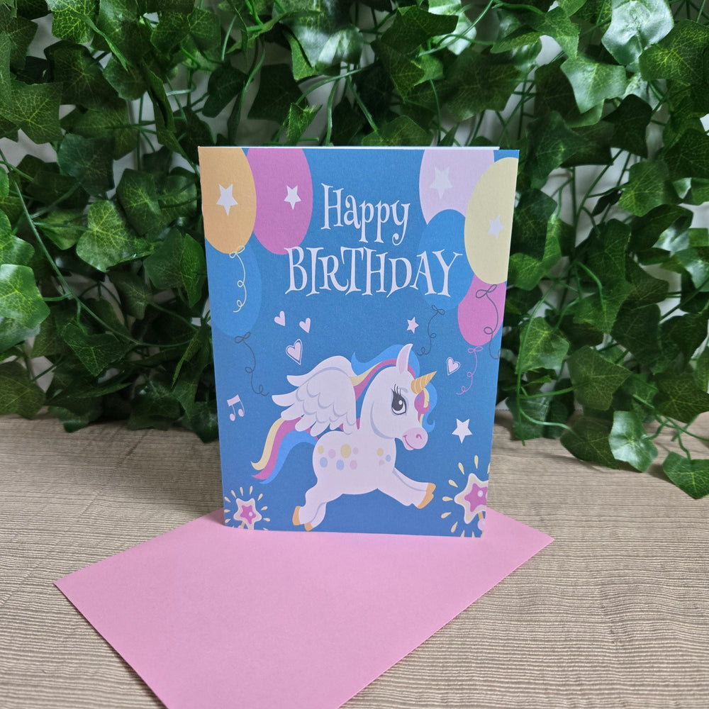 Cute Unicorn Birthday Card (ONLINE ORDER ONLY)