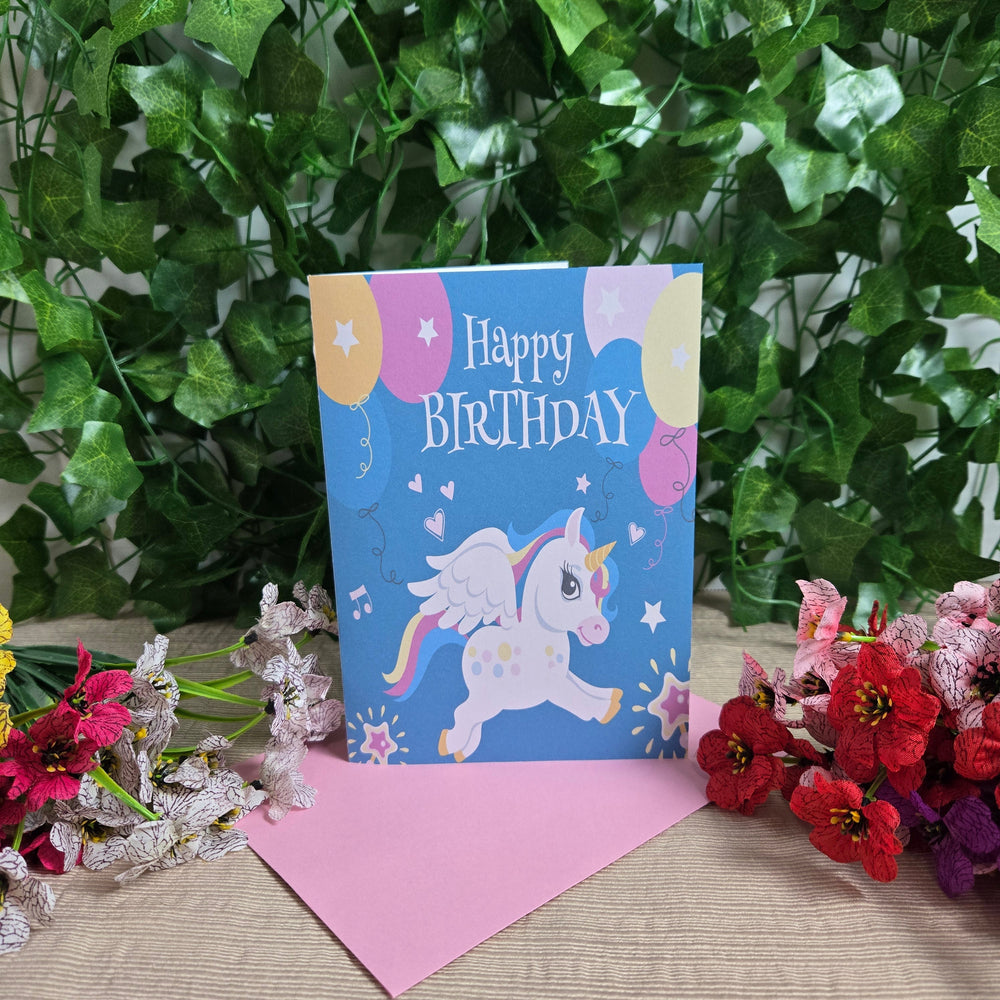 Cute Unicorn Birthday Card (ONLINE ORDER ONLY)