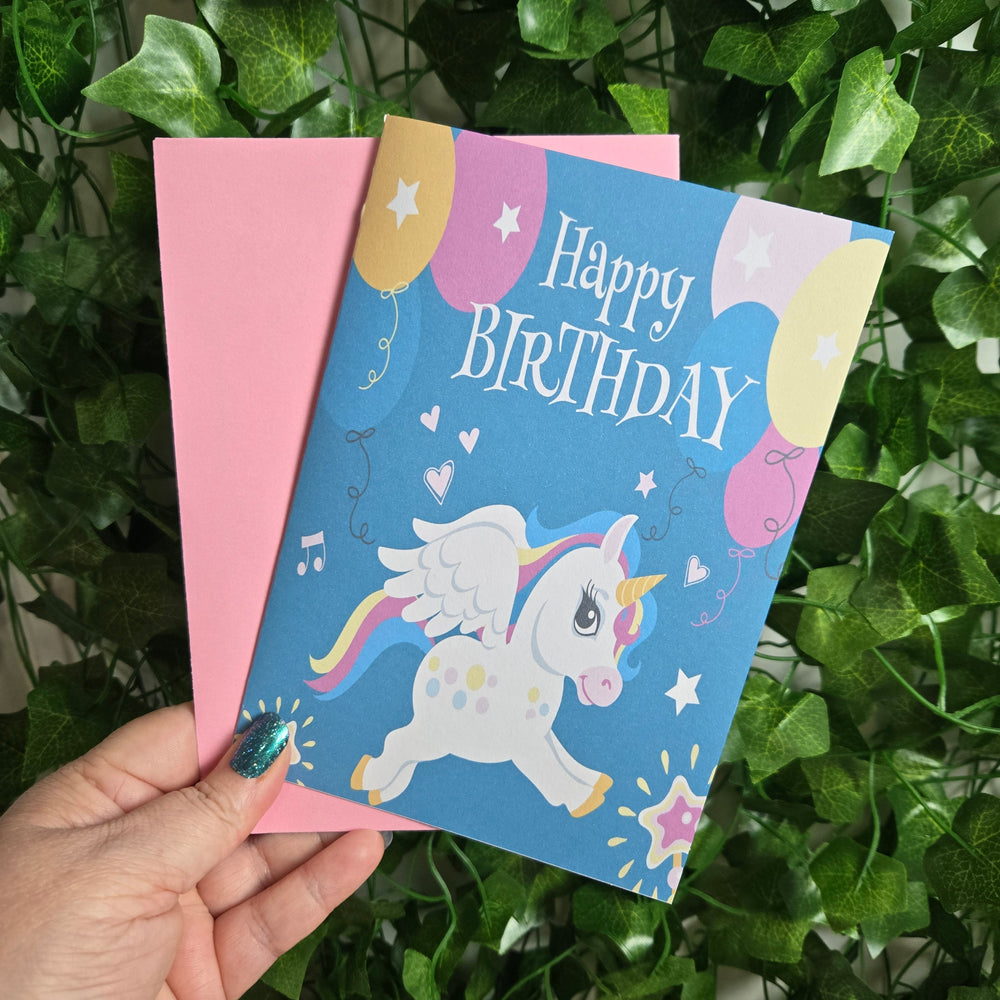 Cute Unicorn Birthday Card (ONLINE ORDER ONLY)