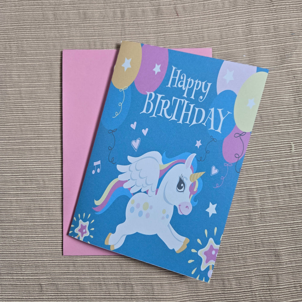 Cute Unicorn Birthday Card (ONLINE ORDER ONLY)