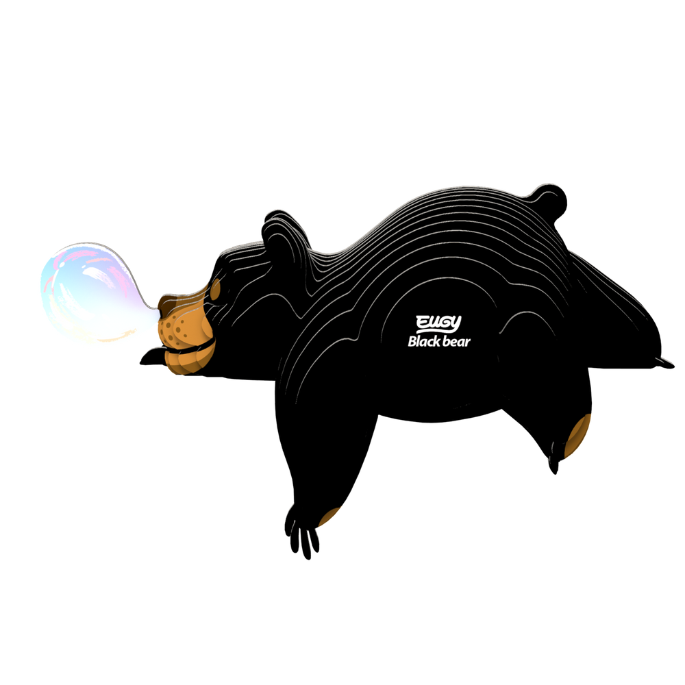 Black Bear 3D Cardboard Model Kit Eugy (ONLINE ORDER ONLY)