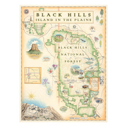 Black Hills National Forest 1000 Piece Jigsaw Puzzle Xplorer Maps (ONLINE ORDER ONLY)