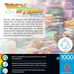 Black Light Den Back in Time 1000 Piece Jigsaw Puzzle MasterPieces (ONLINE ORDER ONLY)