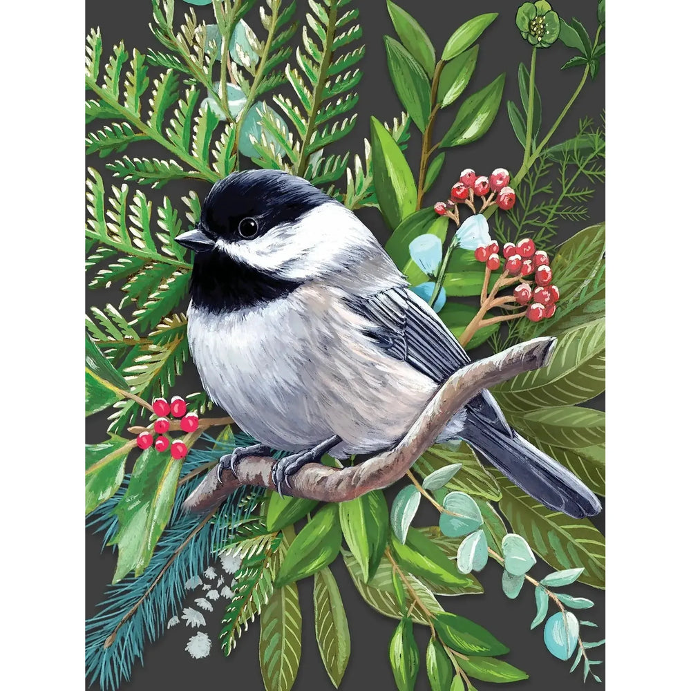 Black-capped Chickadee Cornell Lab 500 Piece Jigsaw Puzzle NYPC (ONLINE ORDER ONLY)