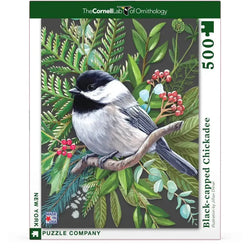 Black-capped Chickadee Cornell Lab 500 Piece Jigsaw Puzzle NYPC (ONLINE ORDER ONLY)