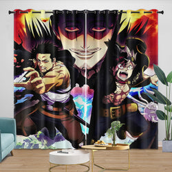 Black Clover Curtains Blackout Window Drapes (Online Order Only)