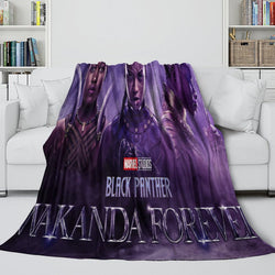 Black Panther Wakanda Forever Blanket Flannel Throw (Online Order Only)