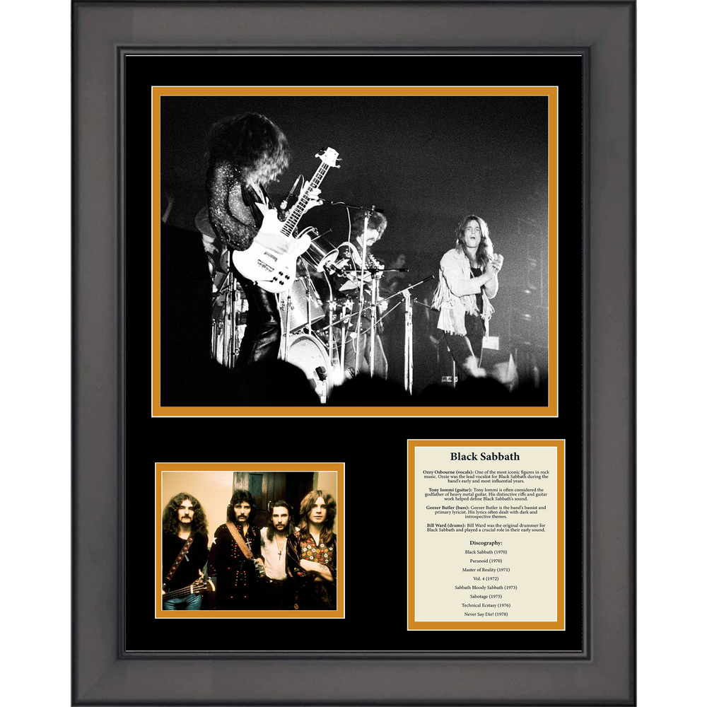 Framed Band Members & Discography 11"x14" Music Three Photo Collage (ONLINE ORDER ONLY)