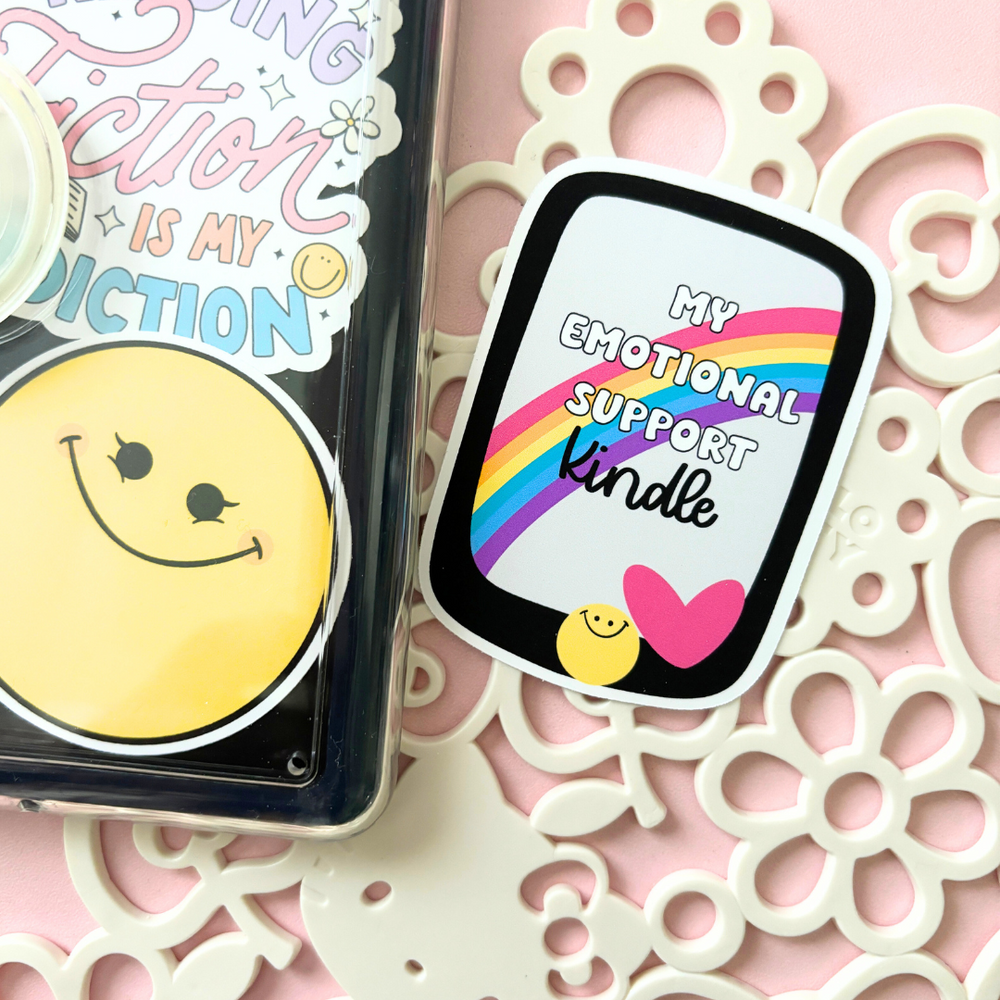 My Emotional Support Kindle | Sticker Die Cut (ONLINE ORDER ONLY)