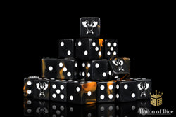 Skull Grinders Dice - Black Lava (ONLINE ORDER ONLY)