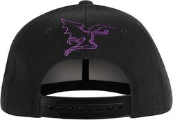 Black Sabbath Embroidered Purple Logo Snapback Trucker Hat (ONLINE ORDER ONLY)