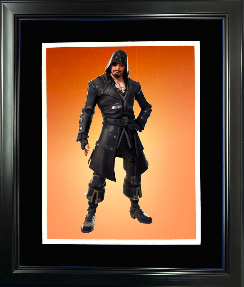 Framed Blackheart Legendary Fortnite Skin 11"x14" Video Game Photo (ONLINE ORDER ONLY)