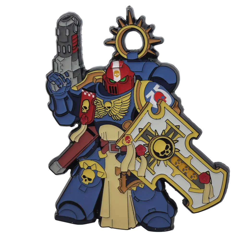 Foam Brain Mystery Loot: 40K Enamel Pins - Ultramarines vs Tyranids