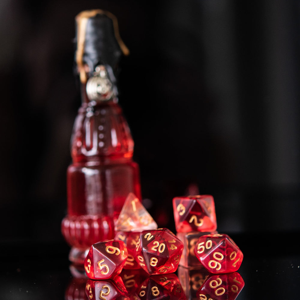 Pre-Order || Bloodlust Elixir Acrylic Dice Set