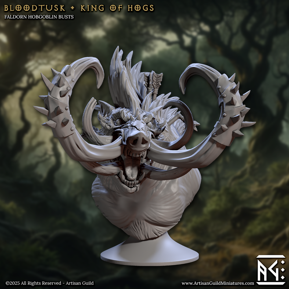 3D Printed Artisan Guild Faldorn Hobgoblin Bust Set 28mm 32mm (Online Only)
