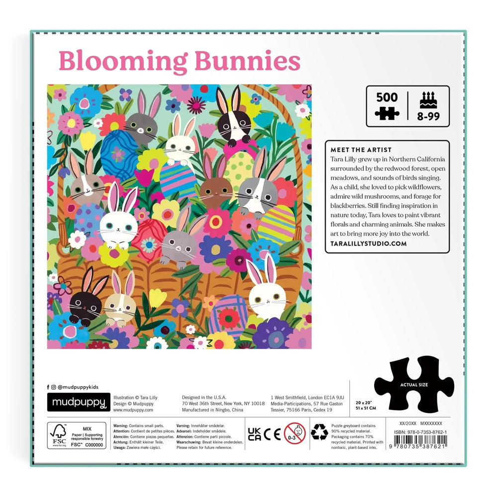 Blooming Bunnies 500 Piece Jigsaw Puzzle Mudpuppy (ONLINE ORDER ONLY)