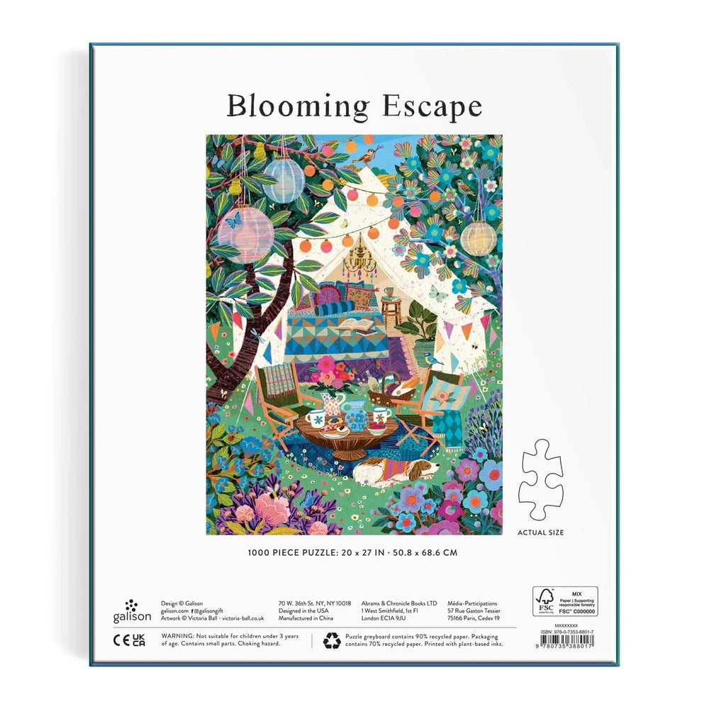 Blooming Escape 1000 Piece Jigsaw Puzzle Galison (ONLINE ORDER ONLY)